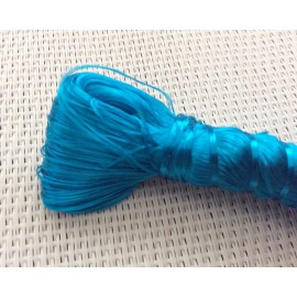 Fils en soie végétale de couleur Turquoise