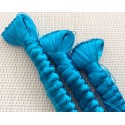Fils en soie végétale de couleur Turquoise