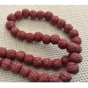 10 Perles volcaniques rouges
