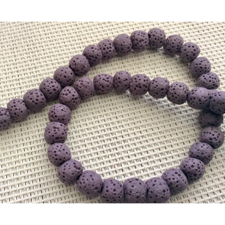 10 Perles volcaniques rouges