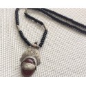 Collier touareg avec agate rouge Collier touareg avec agate rouge
