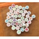 Perles alphabet rondes