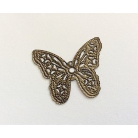 2 estampes papillons couleur bronze 2