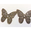 2 estampes papillons couleur bronze 2 estampes papillons couleur bronze