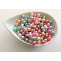 Perles rondes nacrées x40
