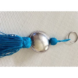 Porte clé Turquoise avec perle ronde 2