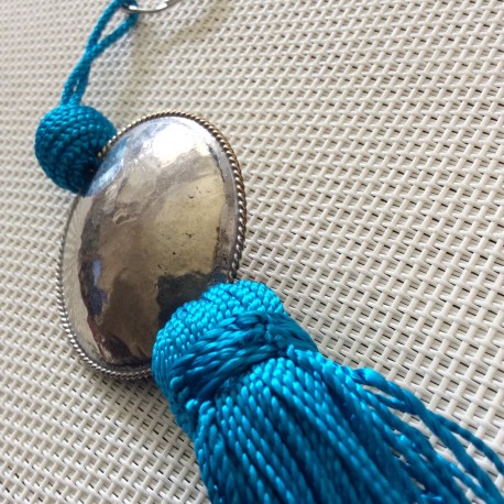 Porte clé Turquoise avec perle ronde Porte clé Turquoise avec perle ronde