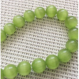 Perles œil de chat 8mm Vert Clair 2