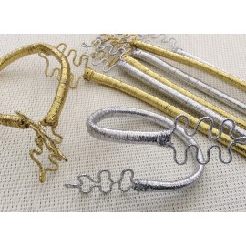 Ronds de serviettes dorés 2