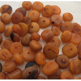 Lot de perles rondelles en corne 2