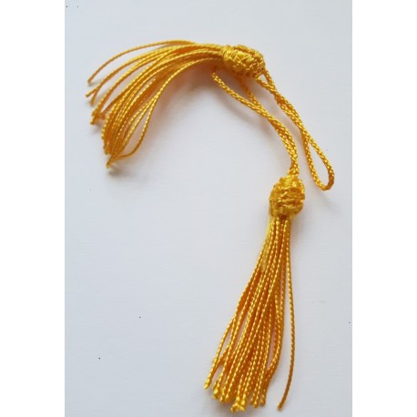 Lot de 5 petits pompons jaunes