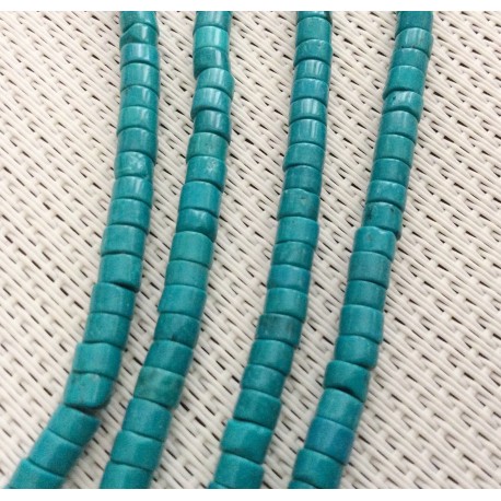 Perles palets turquoises