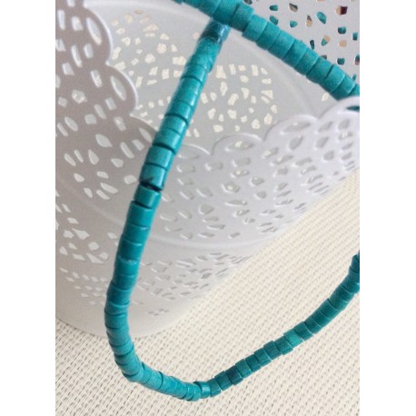 Perles palets turquoises