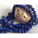 10 perles Lapis Lazuli 8 mm