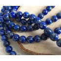 10 perles Lapis Lazuli 8 mm