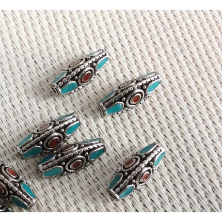 Perles indonesiennes bicolores