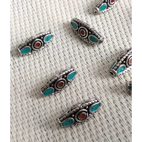 Perles indonesiennes bicolores