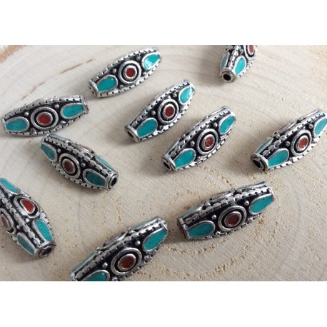 Perles indonesiennes bicolores