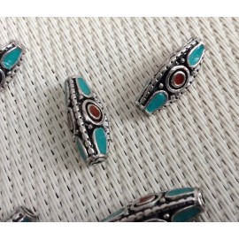 Perles indonesiennes bicolores