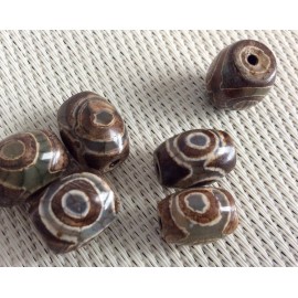 Perles tibétaines Dzi en agate