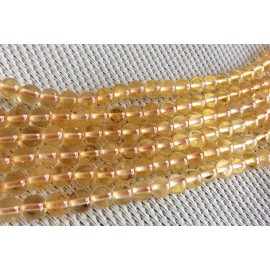 Perles rondes en citrine 6mm 2