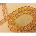 Perles rondes en citrine 6mm