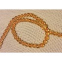 Perles rondes en citrine 6mm