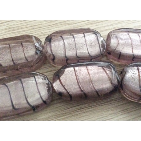 5 perles grises nacrées grand modèle