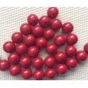 Perles agates rouges x15