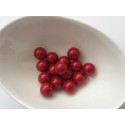 Perles agates rouges x15