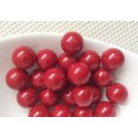 Perles agates rouges x15