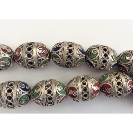 Perle berbère multicolore Perle berbère multicolore