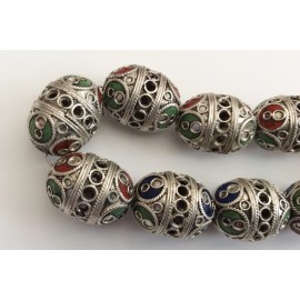 Perle berbère multicolore