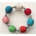 Bracelet en perles multicolores Bracelet en perles multicolores