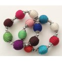 Bracelet en perles multicolores Bracelet en perles multicolores