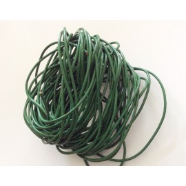 Cordon en cuir vert 2
