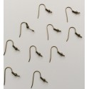 10 supports boucles d'oreilles couleur  bronze 10 supports boucles d'oreilles couleur  bronze