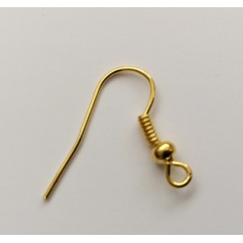 10 supports dorés  pour boucles d'oreilles 2
