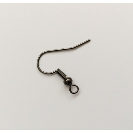 10 supports boucles d'oreilles gunmétal 10 supports boucles d'oreilles gunmétal