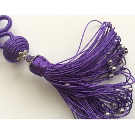 Porte clés arabesques Violet