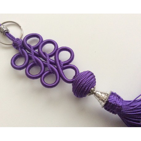 Porte clés arabesques Violet