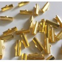 25 griffes fermoirs couleur dorée