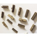 50 Griffes fermoirs couleur bronze