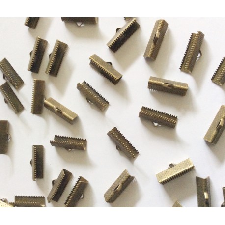 50 Griffes fermoirs couleur bronze