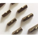 50 Griffes fermoirs couleur bronze