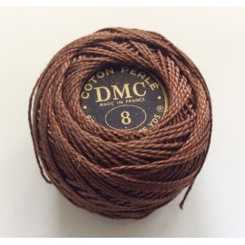 Bobine de fil en coton perlé Marron 2