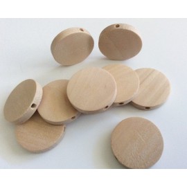 Perles palets en bois naturel x10