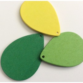 Lot de 3 pendentifs en bois