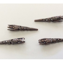 Lot de 4 coupelles calottes cuivrées