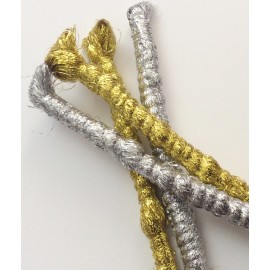 Echeveaux de fils argent et doré 2